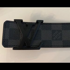 Mens Louis Vuitton Belt Damier Graphite